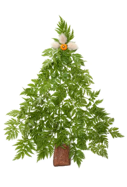 Декоративная рождественская ель — стоковое фото
