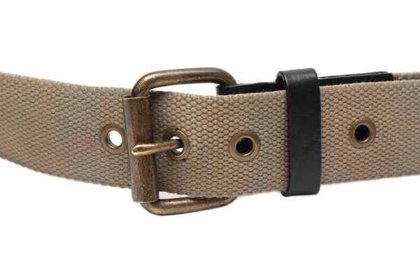 Cinturón de tela con hebilla de hierro —  Fotos de Stock
