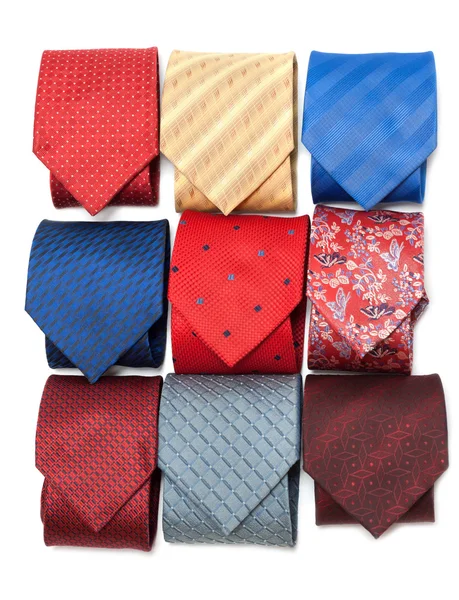 Varicoloured męskie krawaty — Zdjęcie stockowe
