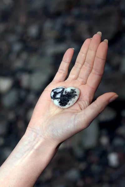 Камінь гранітний руку — стокове фото