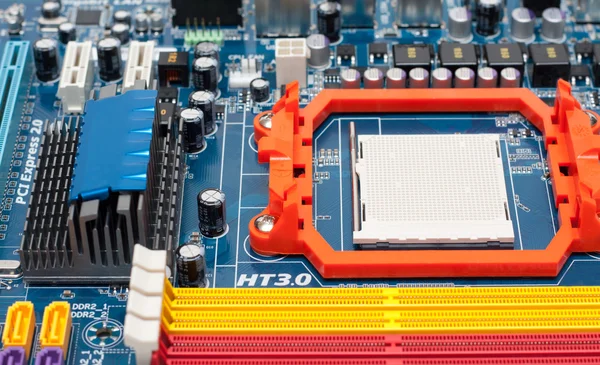 Mikroprocesszor, nyílást vág részére memória — Stock Fotó