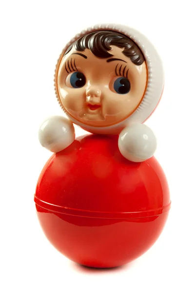 stock image Red plastic doll insulated