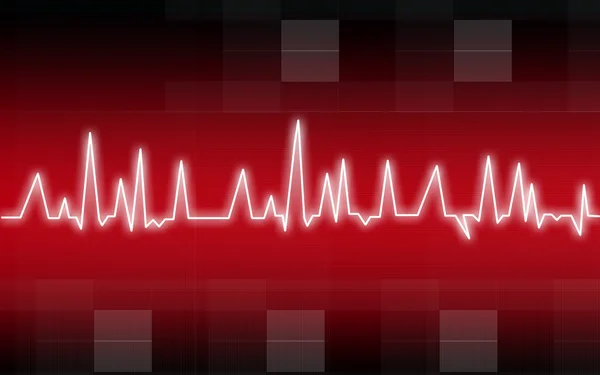 Ілюстрація пульс серці — стокове фото
