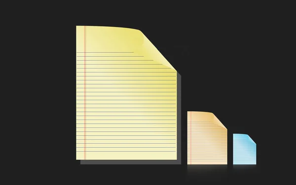 Egy üres nyitott notebook elszigetelt — Stock Fotó