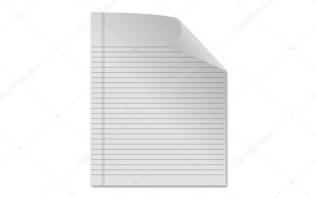 A Blank Open Notebook Isolated