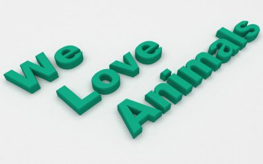 We love animals clipart