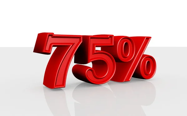 stock image 75 percentage