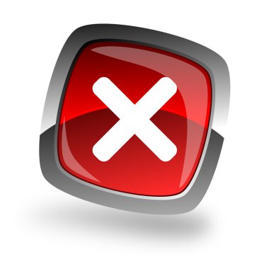 Cancel internet icon clipart