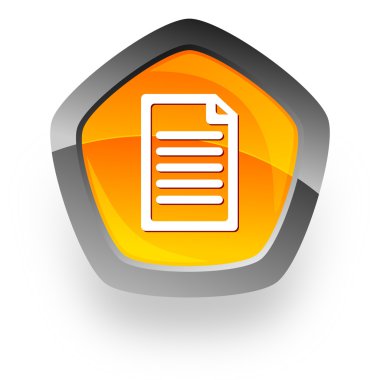 Document internet icon clipart