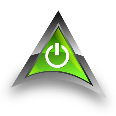 Power triangle icon clipart