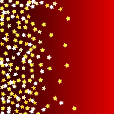 Red background with stars clipart