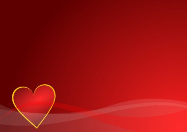 Valentines background with heart clipart