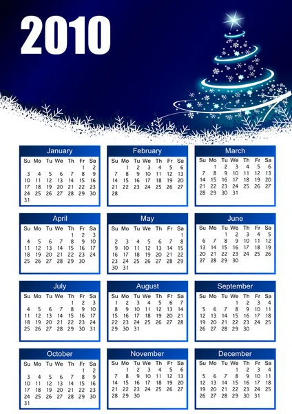 Kalender 2010 — Stockfoto