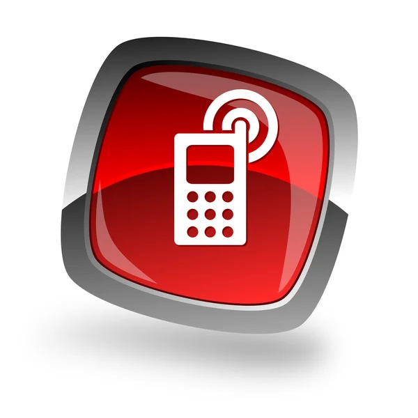 Botón de internet del teléfono celular — Foto de Stock