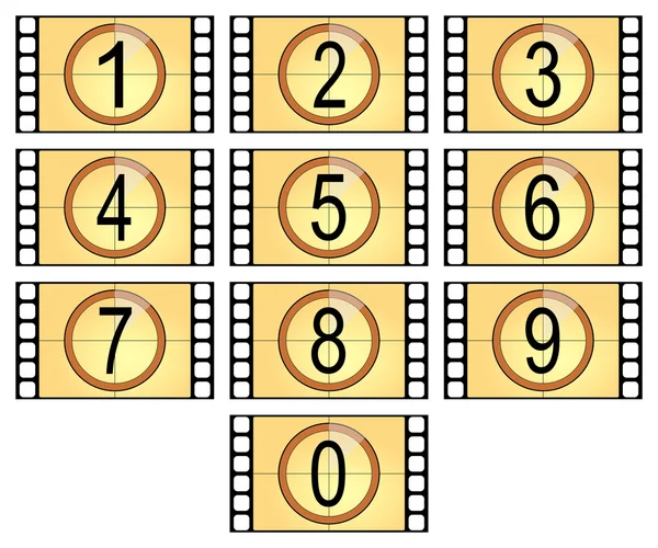Filmes numerados — Fotografia de Stock