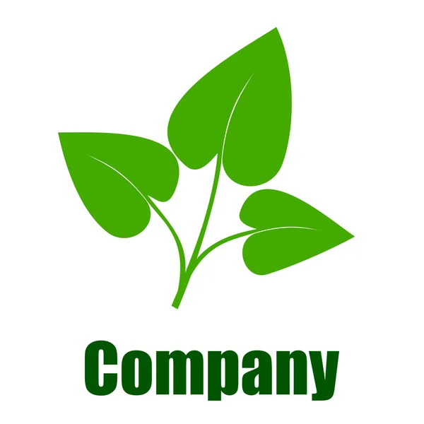 Green environmental company logo — Stock Photo, Image