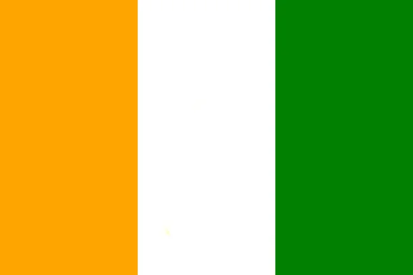 Fildişi Sahili Cumhuriyeti bayrağı — Stok fotoğraf