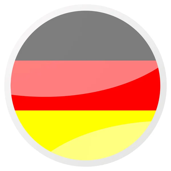 ドイツの丸いアクア ボタン — ストック写真