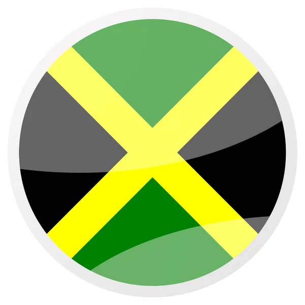 Jamaikai kerek aqua gomb — Stock Fotó