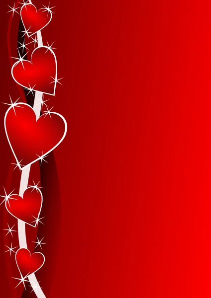 Fond de valentines avec des coeurs — Photo