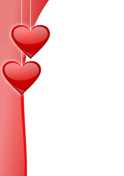 Valentýnky pozadí se srdcem — Stock fotografie