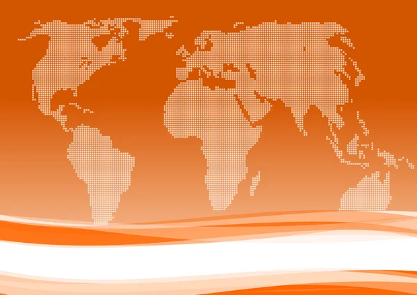 Negocios internacionales fondo naranja — Foto de Stock