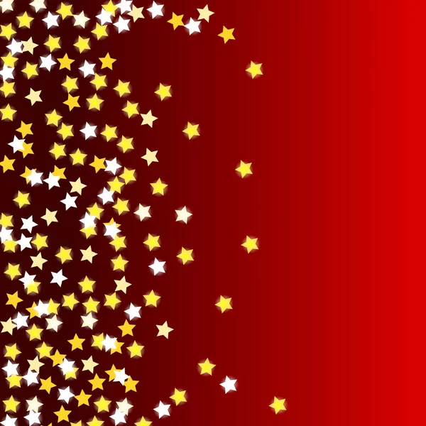 Röd bakgrund med stjärnor — Stockfoto