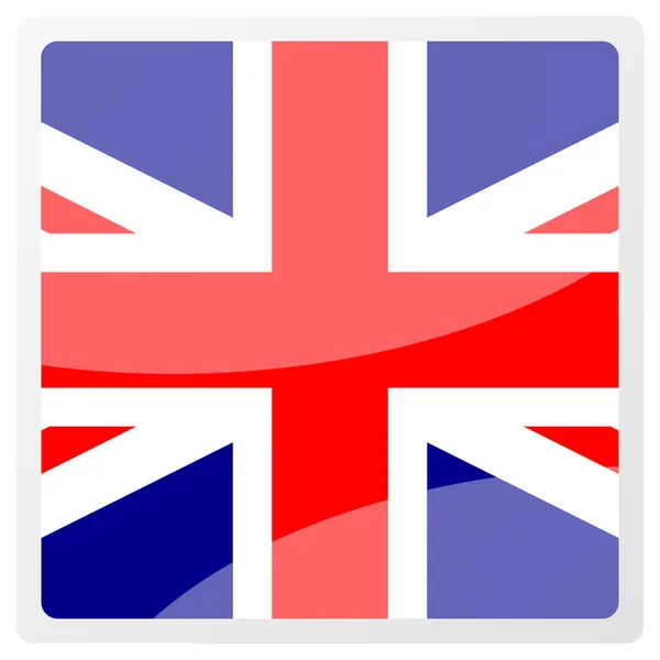 Verenigd Koninkrijk aqua knop — Stockfoto