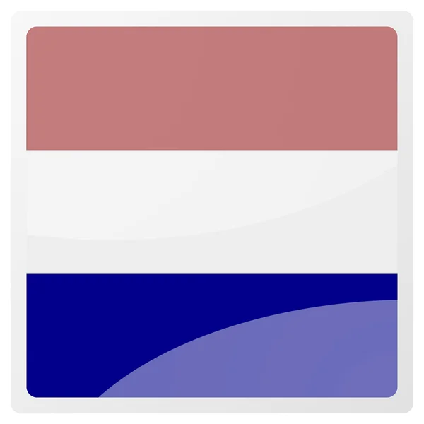 Holenderski aqua przycisk — Zdjęcie stockowe