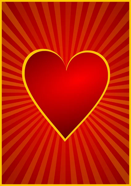 Fondo de San Valentín con corazón — Foto de Stock