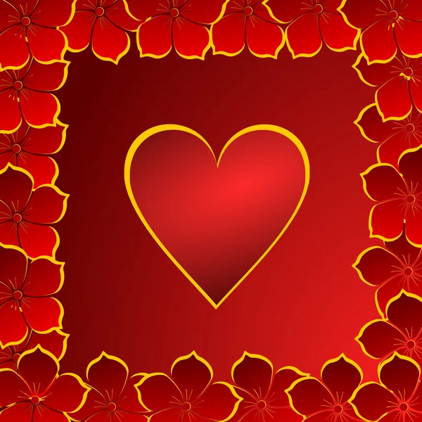 Fondo de San Valentín con corazón —  Fotos de Stock