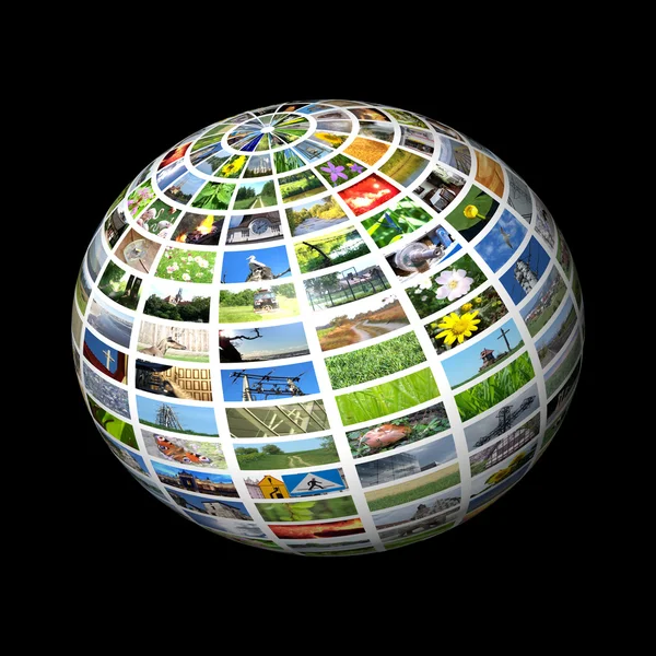 マルチ メディアの球 — ストック写真