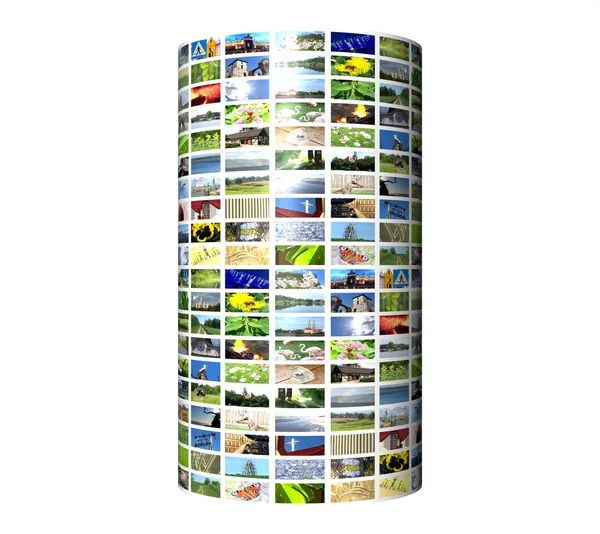 Stock image Multimedia pillar isolated on white