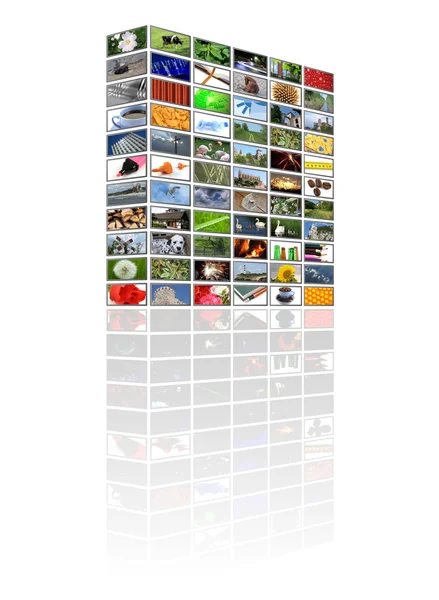 Multimedia-Würfel — Stockfoto