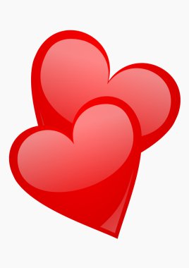 Two hearts clipart