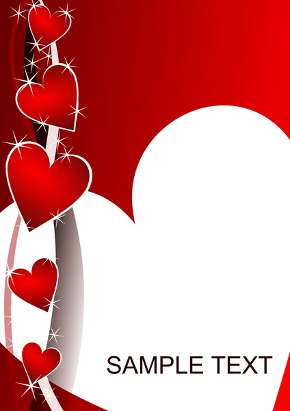 Валентинки фон з сердечками — стокове фото