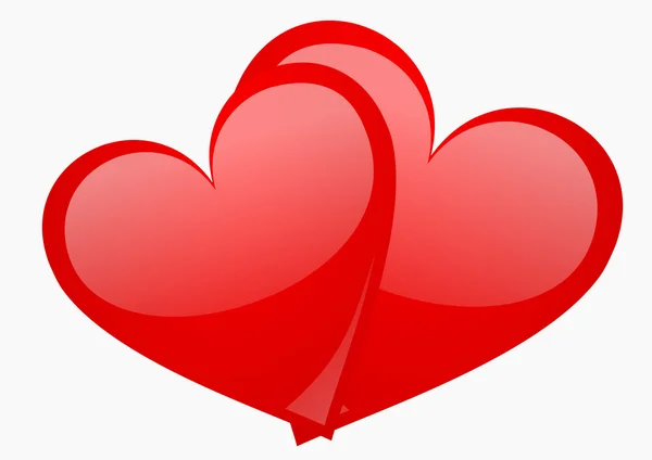 Valentijn achtergrond met harten — Stockfoto