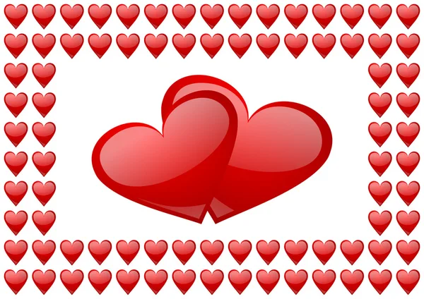 Valentýnky pozadí se srdcem — Stock fotografie