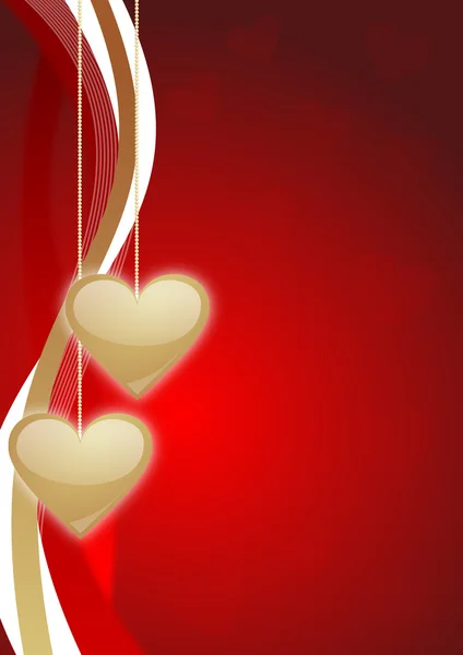 Valentines fondo con corazones — Foto de Stock