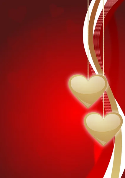 Valentinstag Hintergrund mit Herzen — Stockfoto