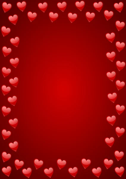 Valentines fondo con corazones — Foto de Stock