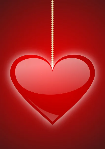 Valentines background with heart — Stock Photo, Image