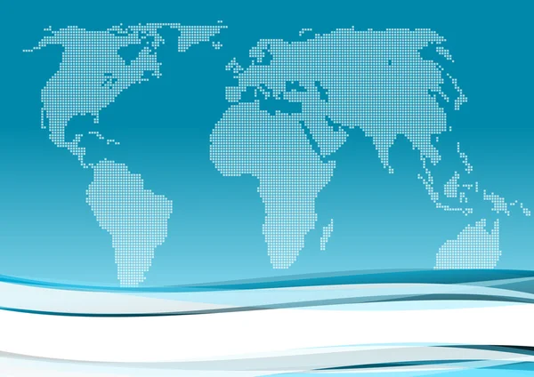 Mezinárodní podnikání modré pozadí — Stock fotografie