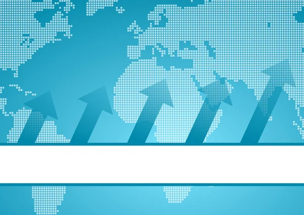 International business blue background — Stock Photo, Image