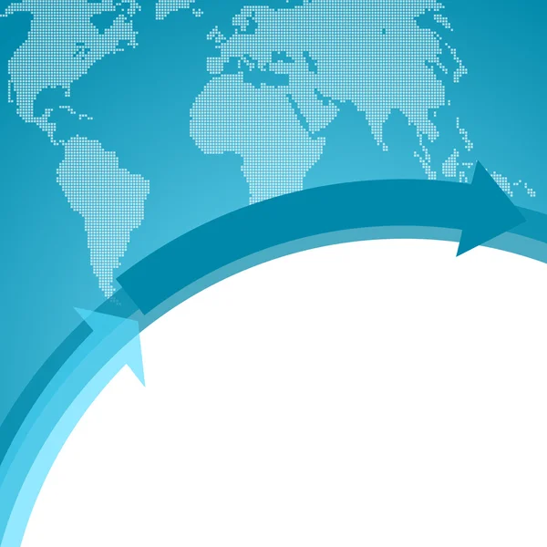 Международный бизнес синий фон — стоковое фото