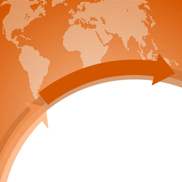 Международный бизнес оранжевый фон — стоковое фото