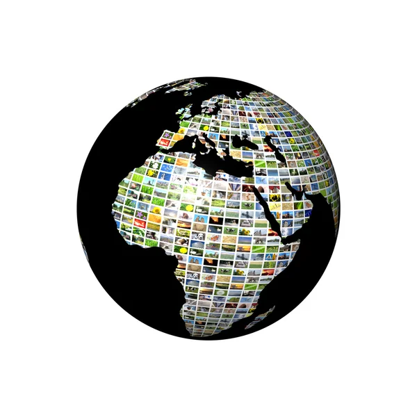 Multimedia globe — Stockfoto