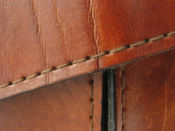 Кожаный портфель — стоковое фото