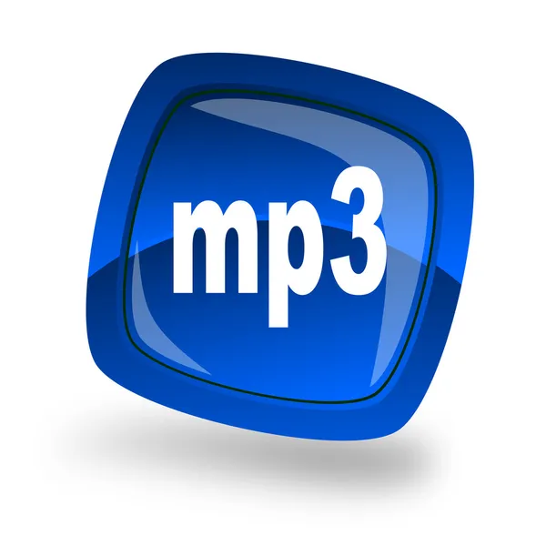 MP3 αρχείο στο εικονίδιο internet — Φωτογραφία Αρχείου