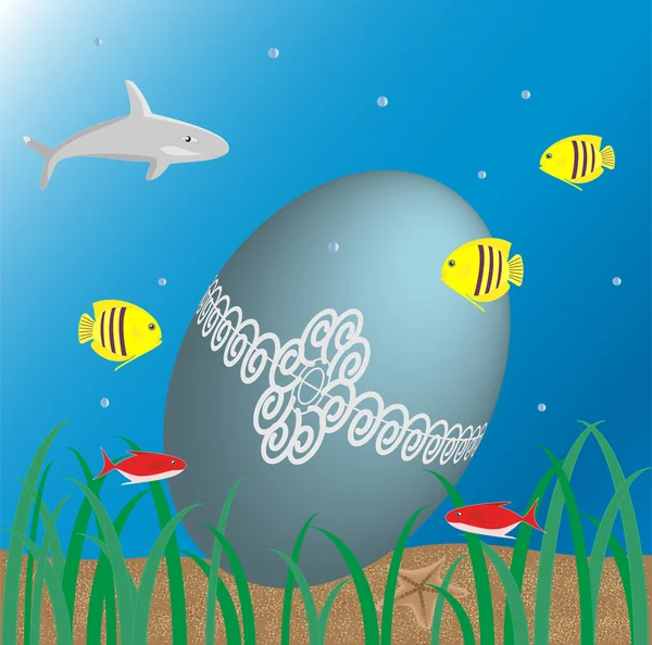 Podwodne Wielkanoc — Zdjęcie stockowe